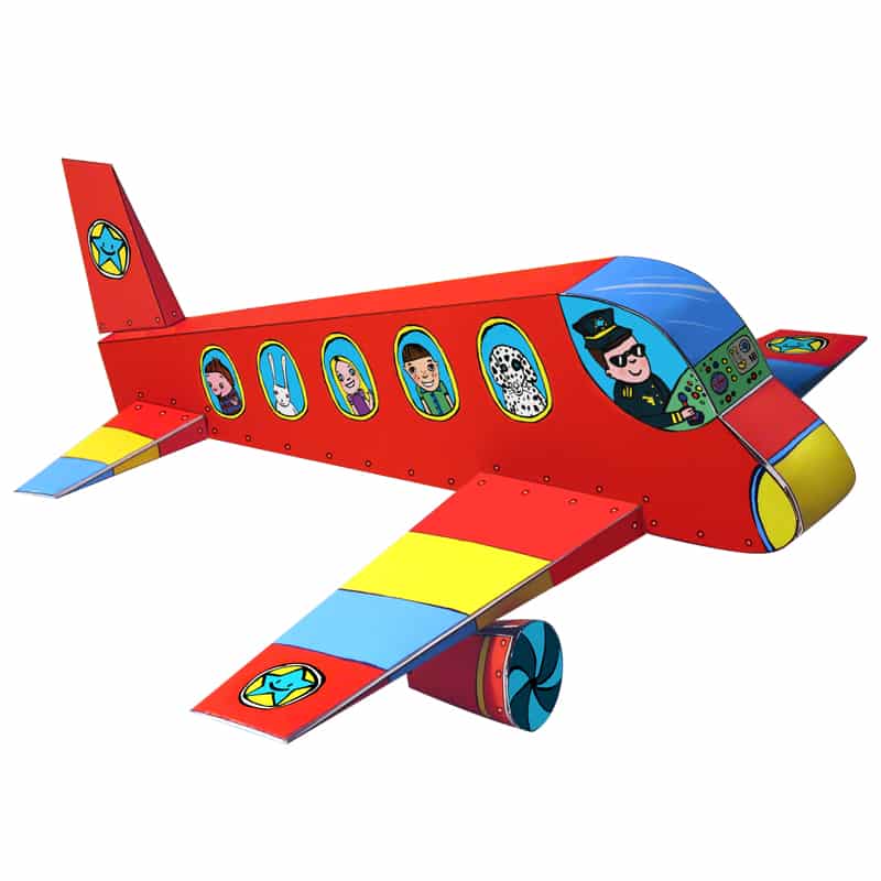 DIY הרכבה צעצוע מטוס מנייר מורכב מתוך חוברת כלי תחבורה