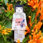 בובת פולקלור יפנית מנייר, מתוך חוברת הרכבה בובות עולם