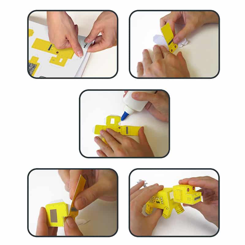 creative activity -constructing, folding, gluing